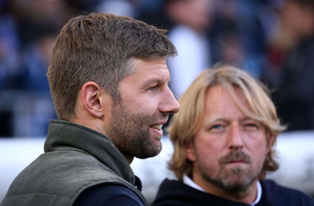 VfB bosses Thomas Hitzlsperger (left) and Sven Mislintat have to save - despite the lucrative transfers of the past that you can see in our picture gallery.  Photo: Baumann