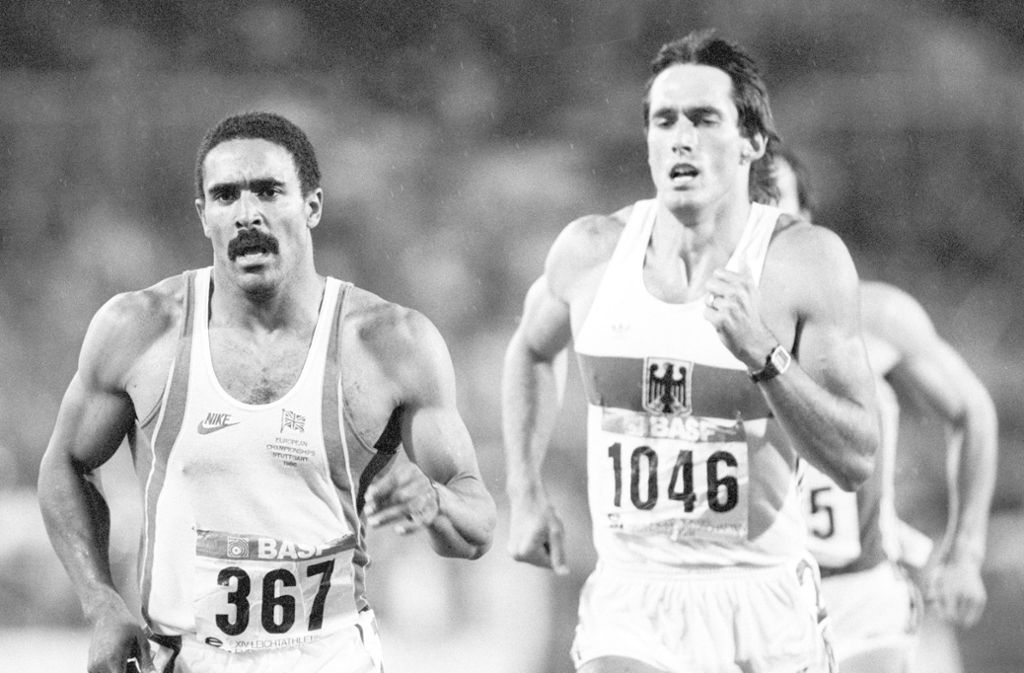 1986 bei den Leichtathletik-Europameisterschaften in Stuttgart erkämpfte sich Siegfried Wentz (rechts) die Bronzemedaille mit 8676 Punkten. Drei Jahre vorher stellte der 1960 geborene Sportler seine persönliche Bestleistung mit 8762 Punkten auf und liegt somit auf Platz drei der deutschen Bestenliste.