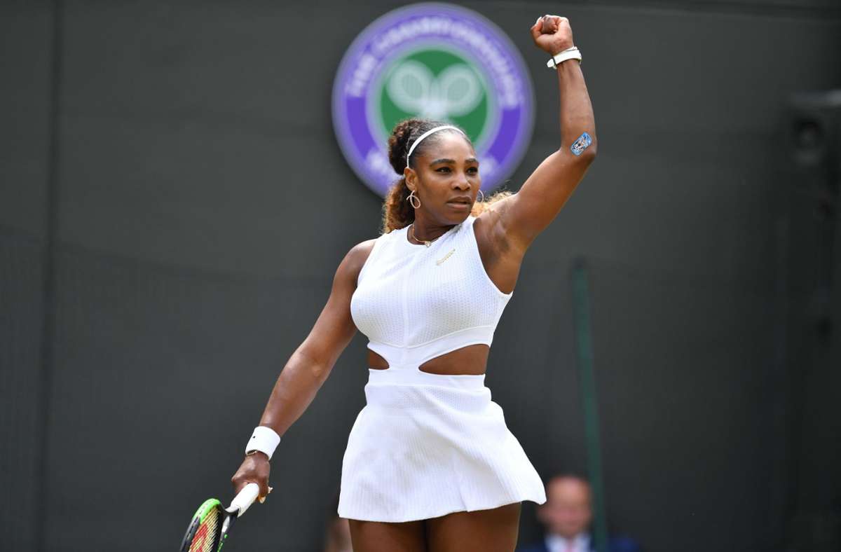 Serena Williams in Wimbledon im Jahr 2019.