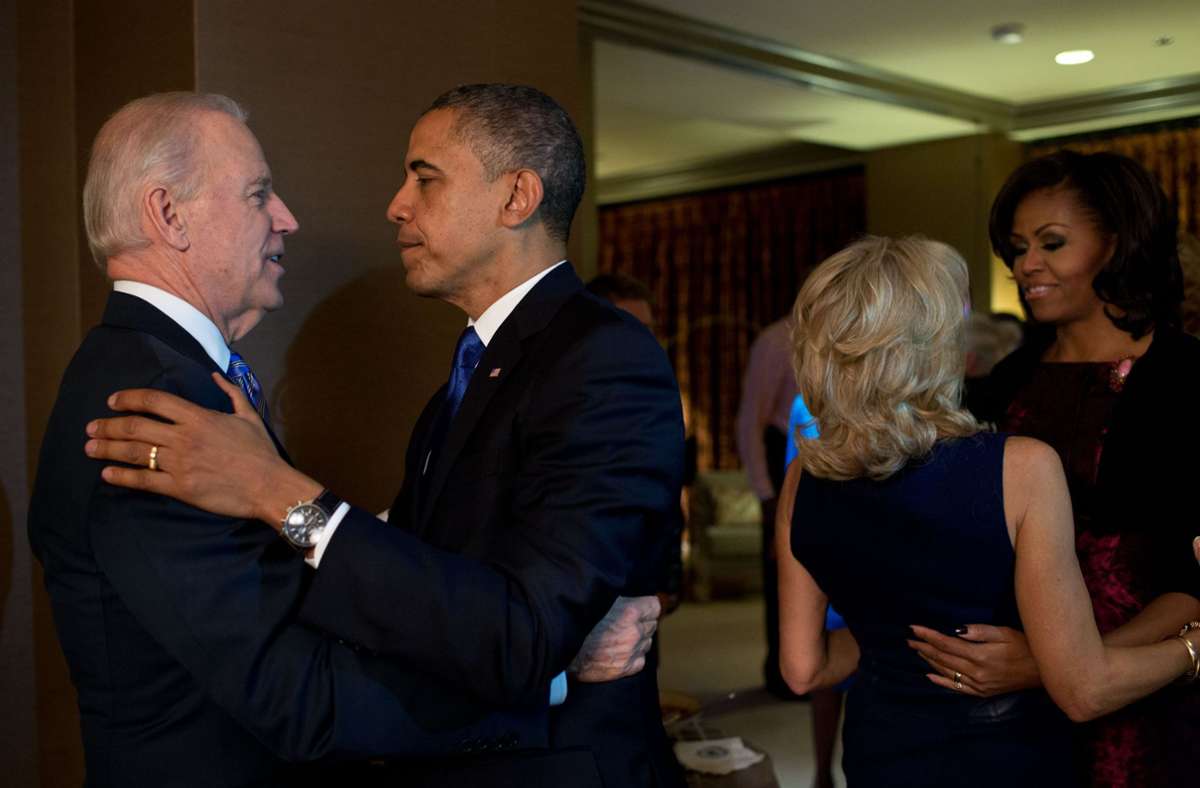 2012 stürzen sich die Obamas und Bidens erneut ins Wahlkampfgetümmel – es gilt, eine zweite Amtszeit zu sichern.