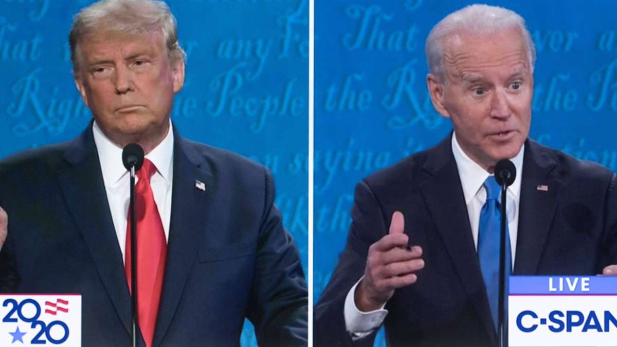  Vor dem Wahltag in weniger als zwei Wochen treffen Donald Trump und Joe Biden bei einer TV-Debatte ein letztes Mal direkt aufeinander. Wie halten es die beiden Konkurrenten mit der Wahrheit, wenn es darum geht, die Wähler zu überzeugen? 