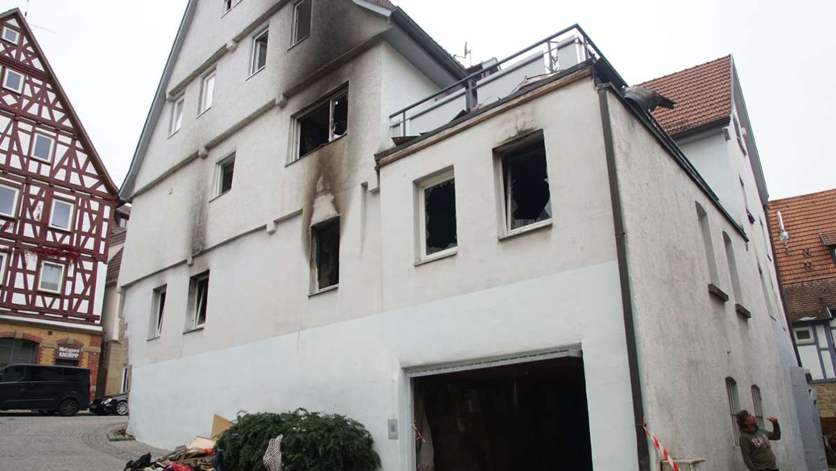Marbach am Neckar: Entsetzen und Erleichterung nach Brand-Nacht