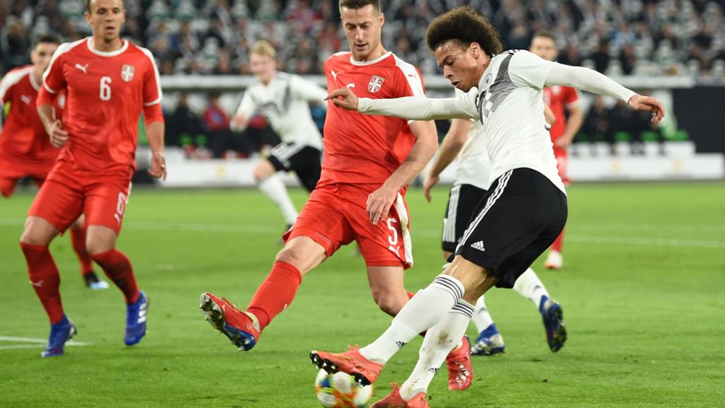 Deutschland gegen Serbien: Erst nach der Pause drehen Leroy Sané und Co. auf