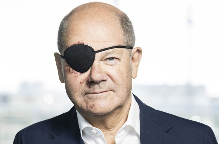 Warum trägt der Bundeskanzler eine Augenklappe?