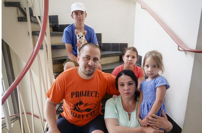 Krieg in der Ukraine: Geflüchtete leben in früherer Klinik