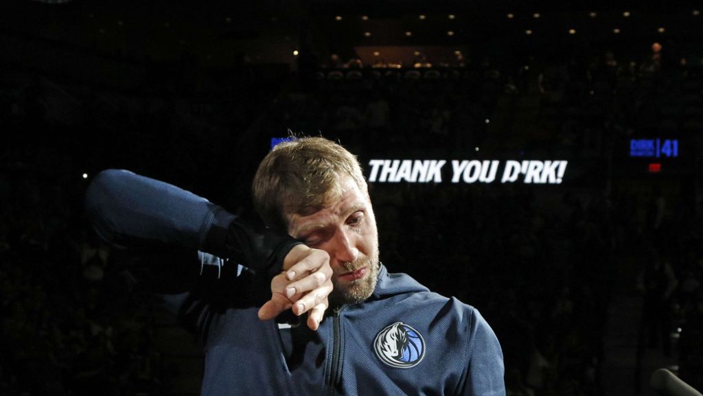 Dirk Nowitzki: Basketball-Legende verabschiedet sich unter Tränen