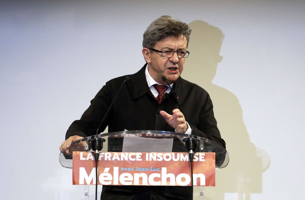 Die Linkspartei La France Insoumise (im Bild: Jean-Luc Melenchon) erhielt landesweit 11 Prozent der Stimmen.
