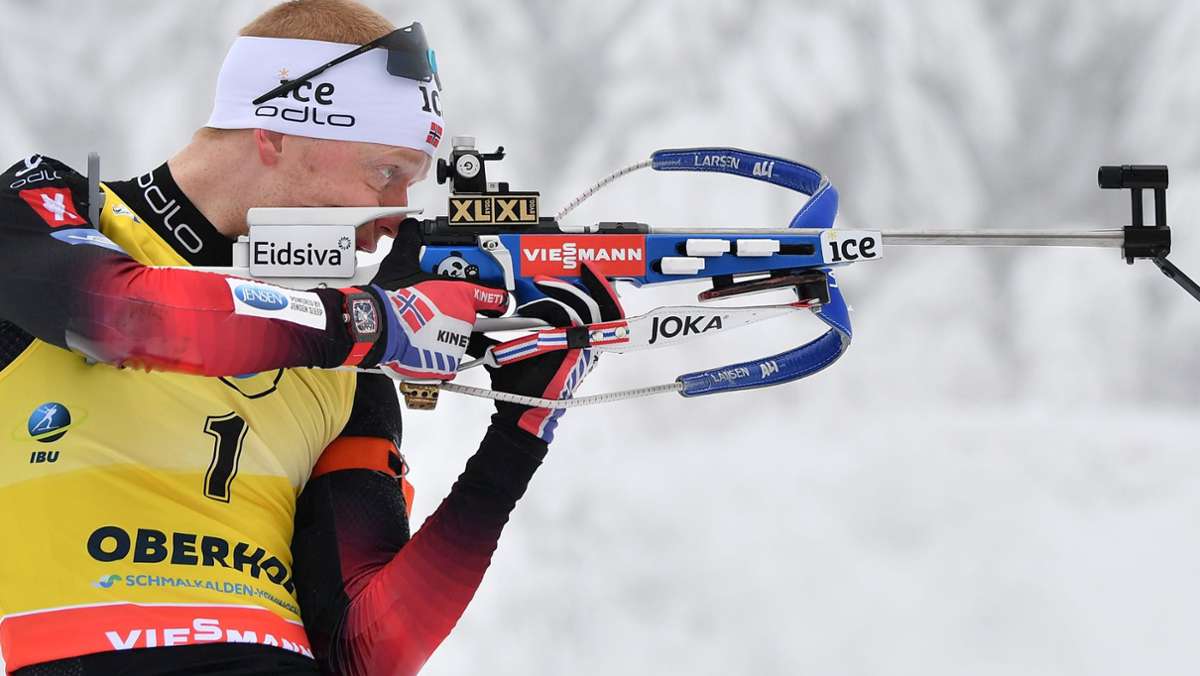  Der einstige Biathlon-König Johannes Thingnes Bö steckt seit einigen Wochen in einer massiven Ergebniskrise, dennoch wiegen sich seine Konkurrenten nicht in Sicherheit. 