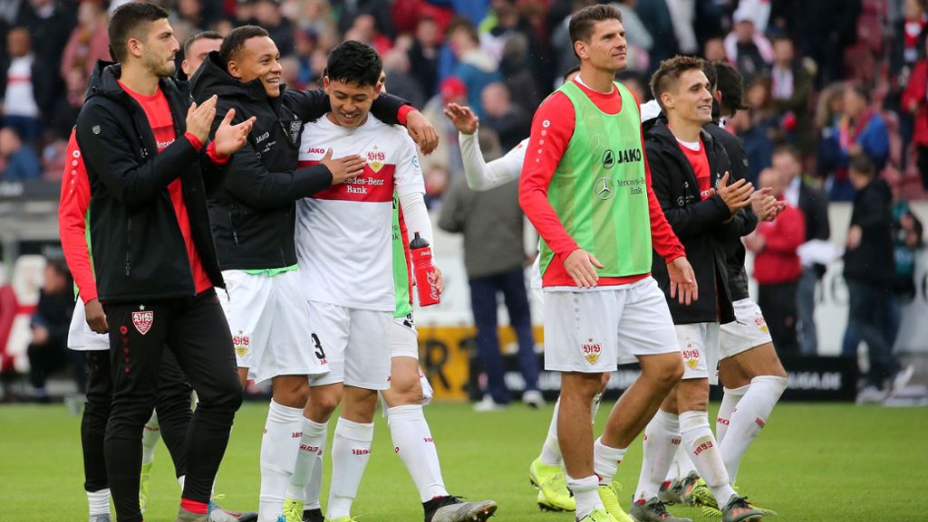 VfB Stuttgart siegt gegen SG Dynamo Dresden: So freut sich Wataru Endo über seinen ersten Einsatz