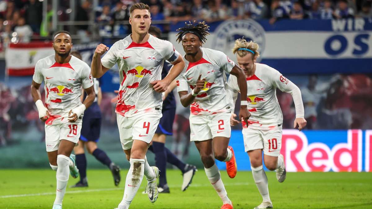 Fußball-Bundesliga: Leipzig zittert sich zu Sieg gegen die Hertha