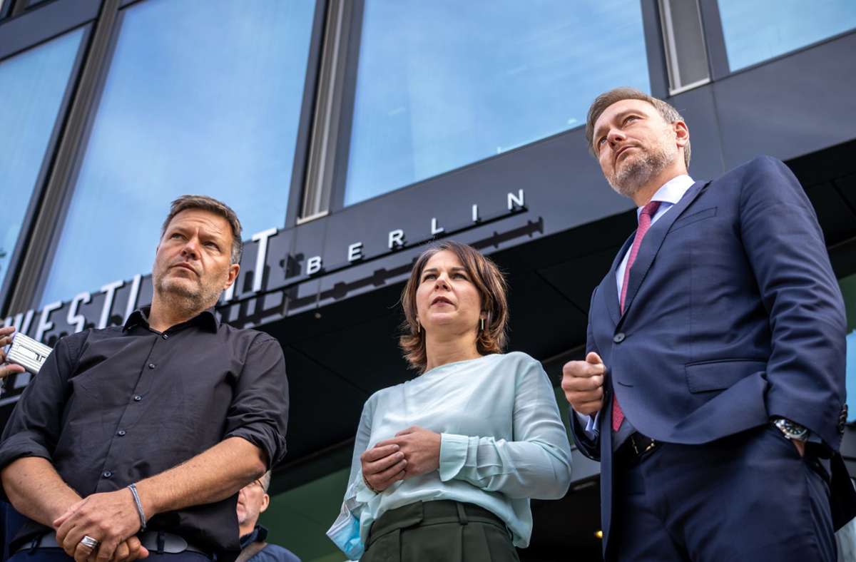 Erwägen eine Ampel-Koalition: Die Grünen und die FDP Foto: dpa/Michael Kappeler