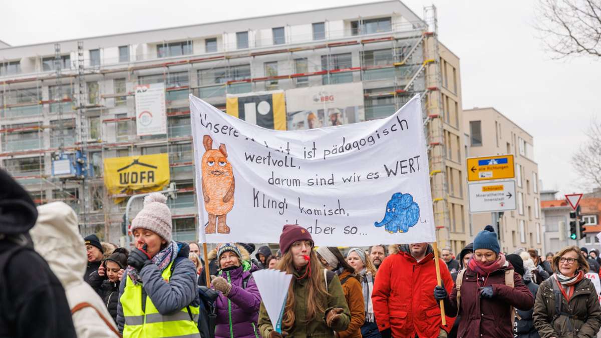 Warnstreiks im Kreis Böblingen: Etliche Kitas bleiben am Freitag geschlossen
