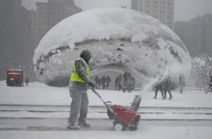 Heftiger Blizzard fegt über Chicago