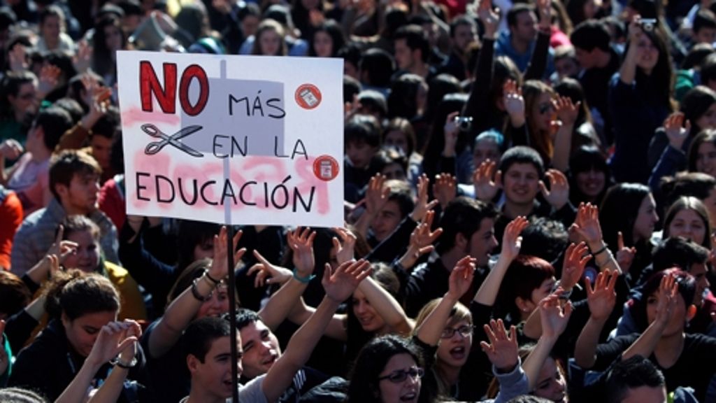 Schülerstreik in Spanien: Der Feind auf den Straßen Valencias