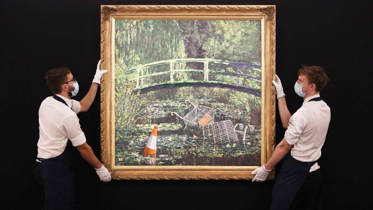 Auktion in London: Banksy-Werk für mehr als acht Millionen Euro versteigert