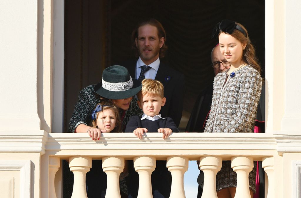 Prinzessin Caroline mit zwei ihrer sieben Enkel: India und Alexandre und ihrer Tochter Alexandra