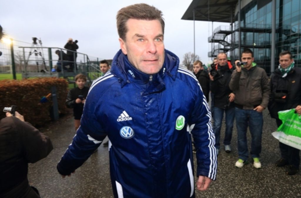 Der Wolfsburger Trainer Dieter Hecking baut auf Christian Träsch. Foto: dpa