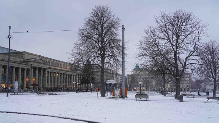 Schneeflocken im Kessel – die  weißen Bilder aus der Stadt