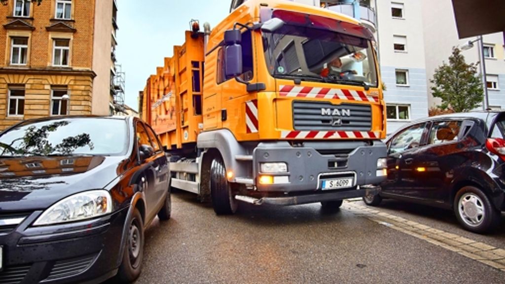 Verkehr in Stuttgart: Wenn das Müllauto die Kurve nicht kriegt