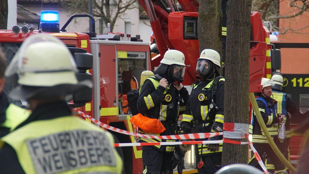 Weinsberg: 800.000 Euro Schaden bei Großbrand