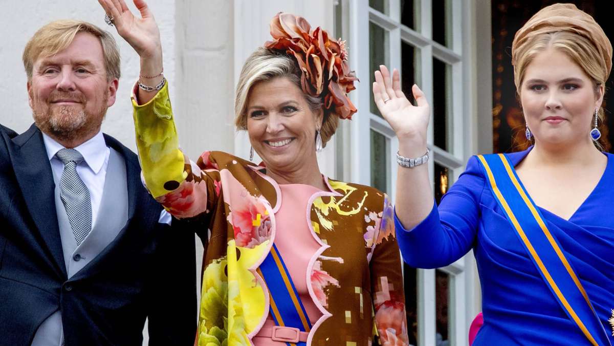 Königin Máxima  der Niederlande: Farbenfrohe Kombination
