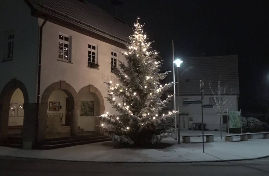 So schön weihnachtlich sah es in Lenningen aus.