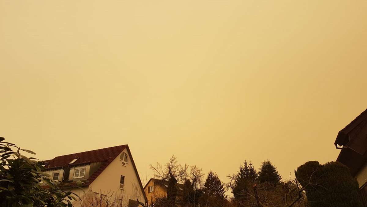 Saharastaub statt Schnee: Darum trübt sich Stuttgarts Himmel so sonderbar gelb