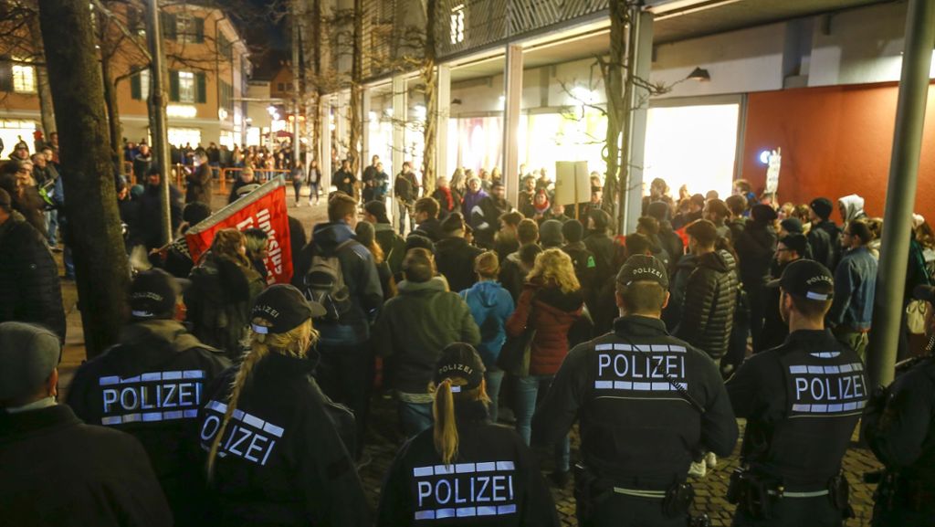 Kundgebung in Bietigheim-Bissingen: 500 Menschen bei Anti-AfD-Demo