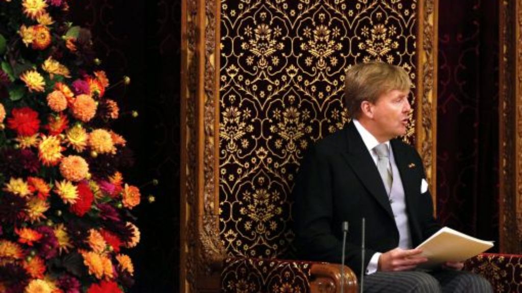 Erste Thronrede: König Willem-Alexander der Niederlande dankt Mutter Beatrix