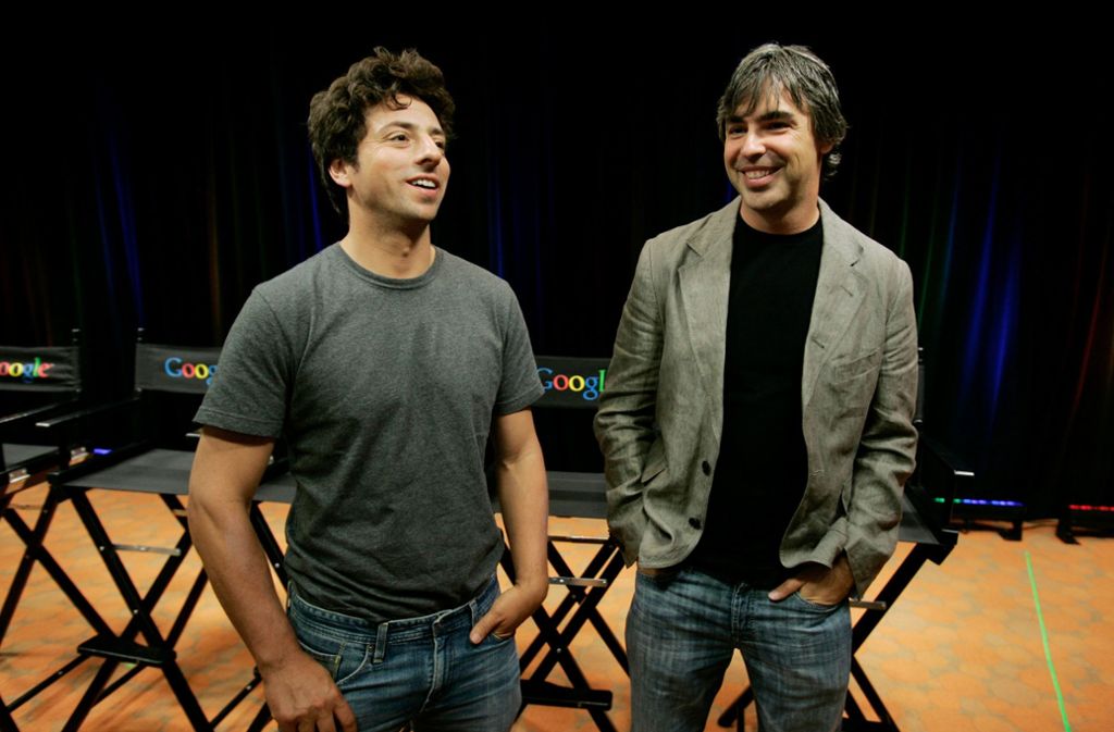 Gemeinsame öffentliche Auftritte sind zunehmend rar geworden: Sergey Brin (l.) und Larry Page im Jahr 2011. Foto: dpa