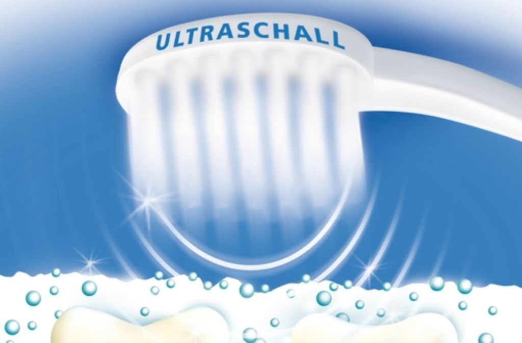 Ultraschall erzeugt in der Zahnpasta kleine Blasen. Das reinigt. Foto: Hersteller