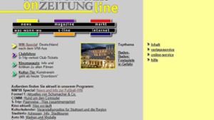 Die Homepages der StZ von 1998 bis heute