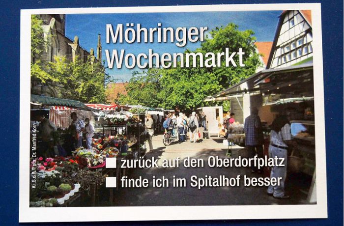 Wochenmarkt Möhringen: Verärgerung über neue Umfrage zum Standort