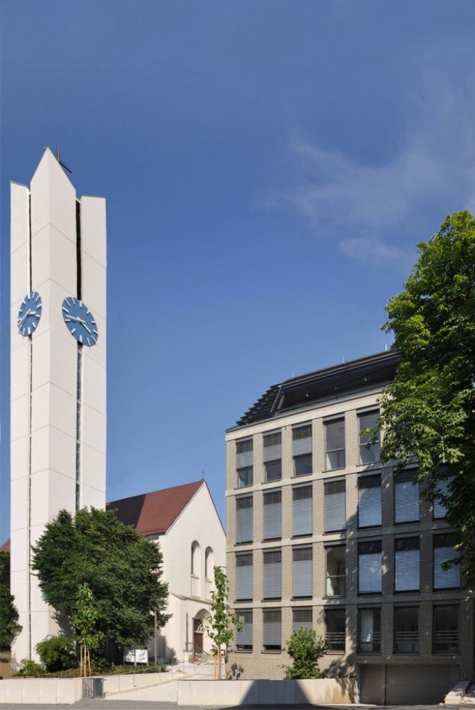 Verwaltunsgzentrum Katholisches Stadtdekanat Stuttgart, Architekten: Anton Ummenhofer, Bauherr: Katholische Gesamtkirchengemeinde Stuttgart