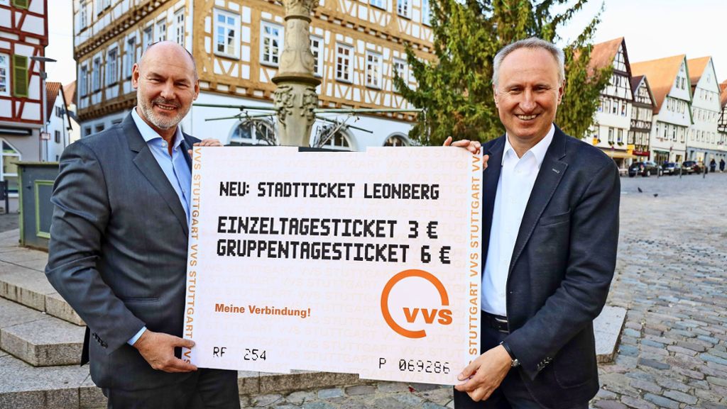 Stadtticket in Leonberg und Renningen: Für drei Euro einen ganzen Tag  lang Bus fahren