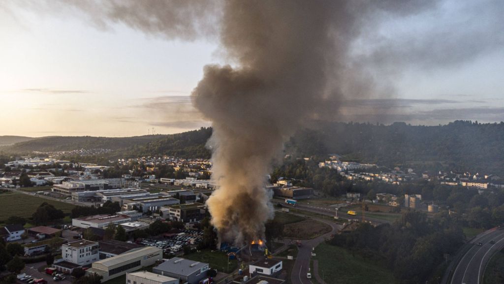 Brand in Remshalden: Feuerwehr hat alles unter Kontrolle