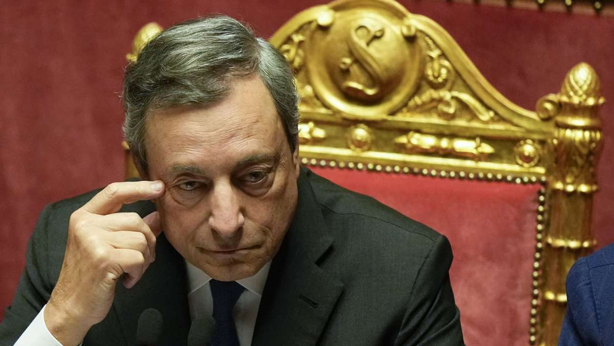 Mario Draghi  vor Aus: Drei Parteien wollen nicht an Vertrauensvotum teilnehmen