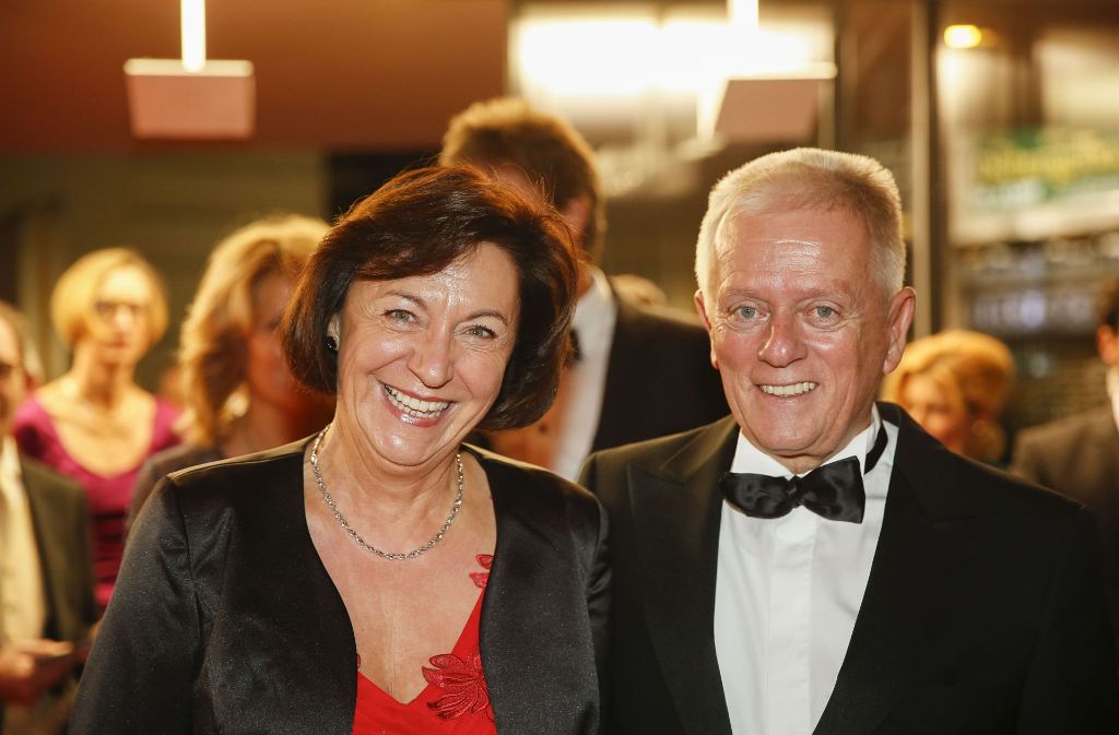 OB Fritz Kuhn mit Ehefrau Waltraud Ulshöfer