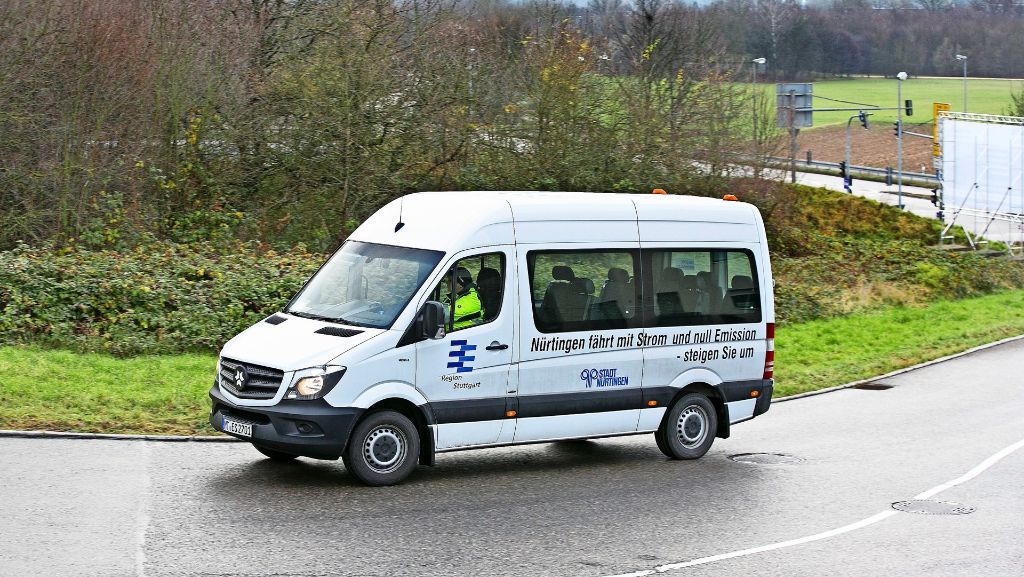 E-Mobilität in Nürtingen: Elektrobus fährt weiter in Gewerbegebiet