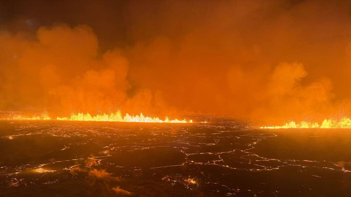 Vulkanausbruch auf Island im Livestream sehen