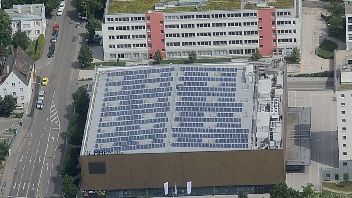 MHP-Arena in Ludwigsburg: Fassade  bald mit Fotovoltaik?