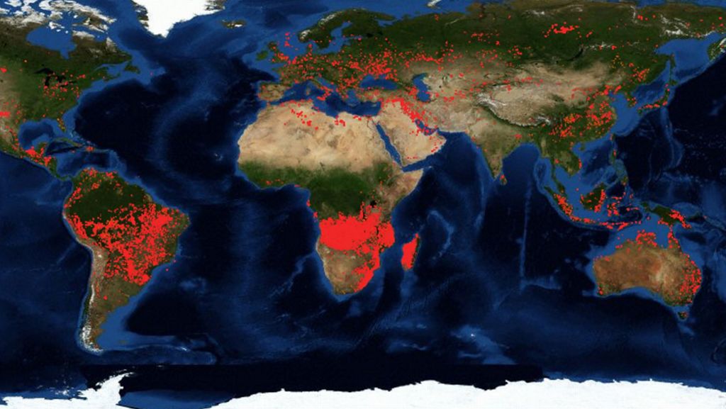 Weltweiter Feueratlas: Wo es auf der Welt brennt – und was Feuer anrichten