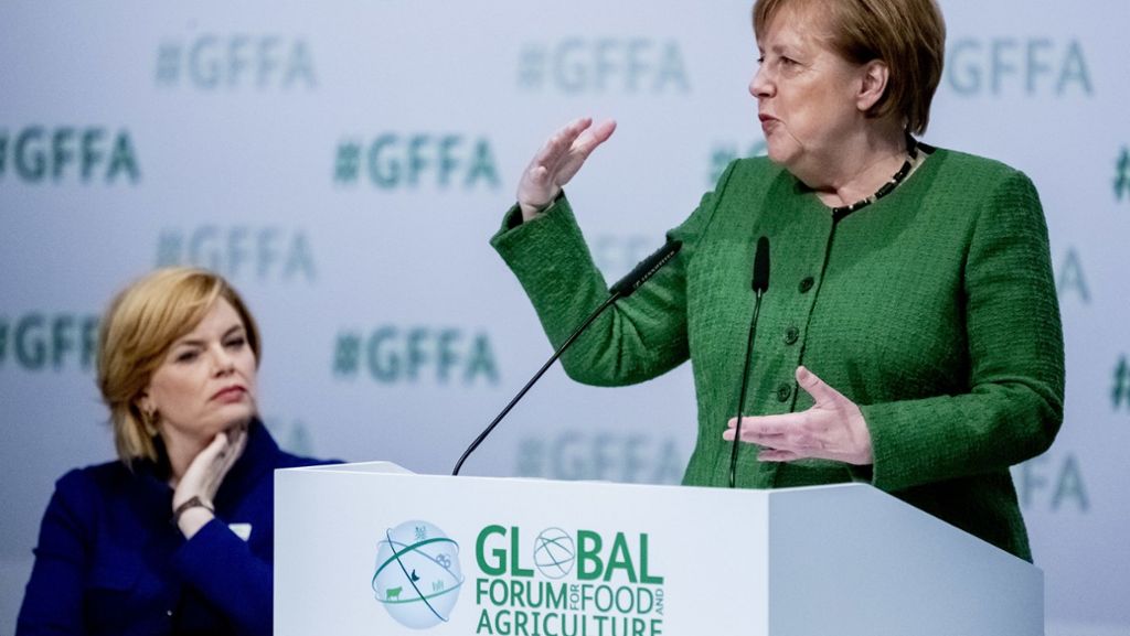 Grüne Woche in Berlin: Merkel wirbt für Nachhaltigkeit