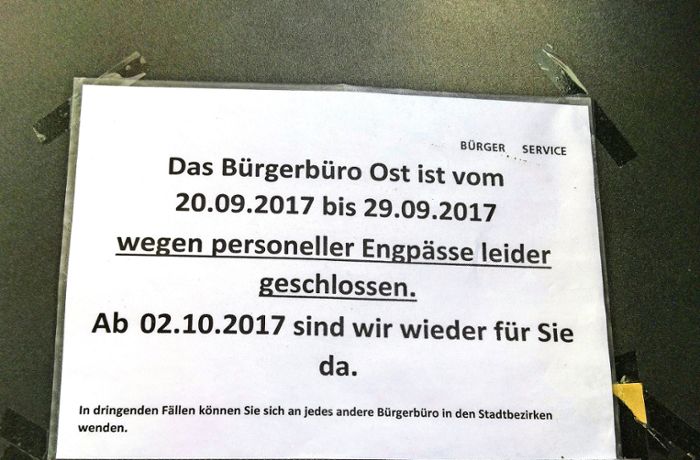 Bürgerbüro Stuttgart-Ost: Langes Warten auf Ausweise
