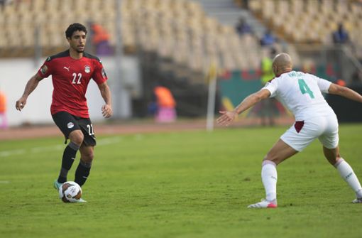 Am Ball für Ägypten: VfB-Stürmer Omar Marmoush (li.) hat beim Afrika Cup Großes vor. Foto: imago//Ulrik Pedersen