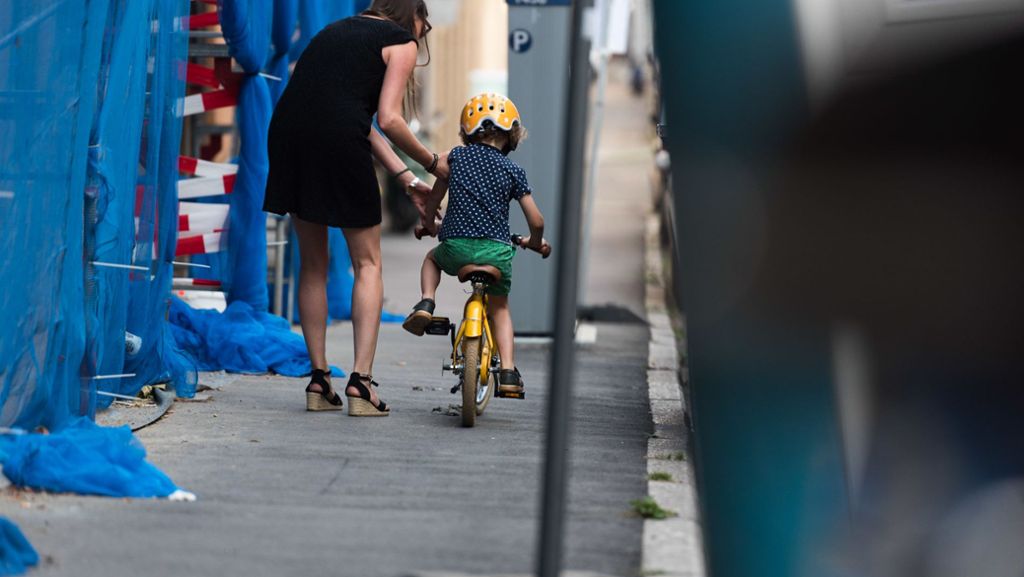 Kinder auf dem Fahrrad: Warum sich kleine  Radler in Stuttgart schwer tun
