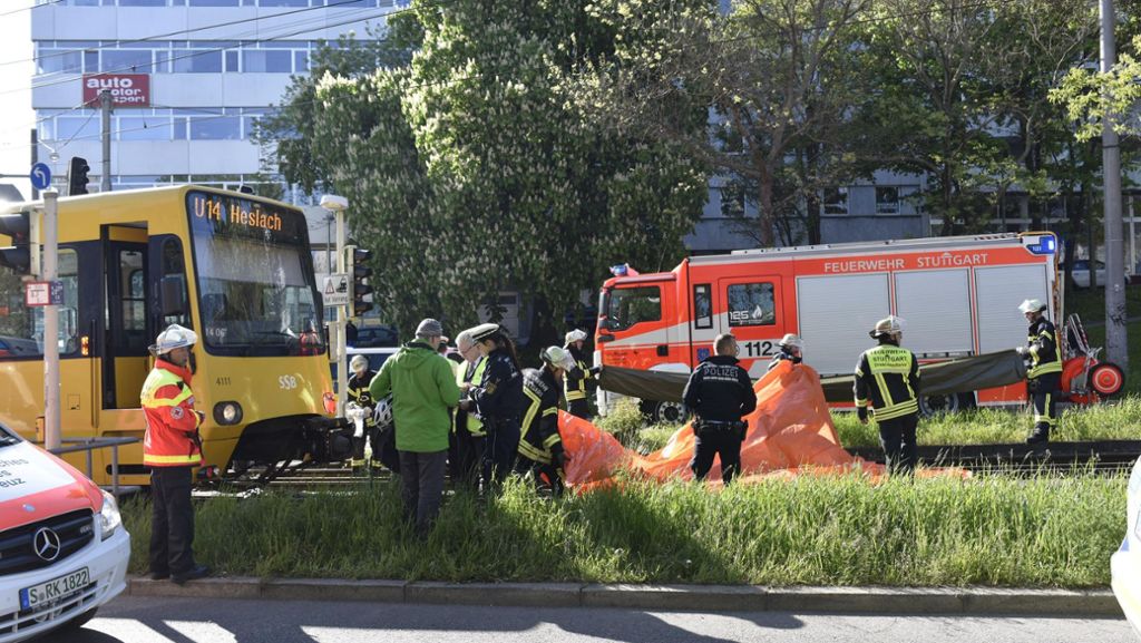 Brennpunkt Schlossstraße: Wieder schwerer Stadtbahn-Unfall in Stuttgart