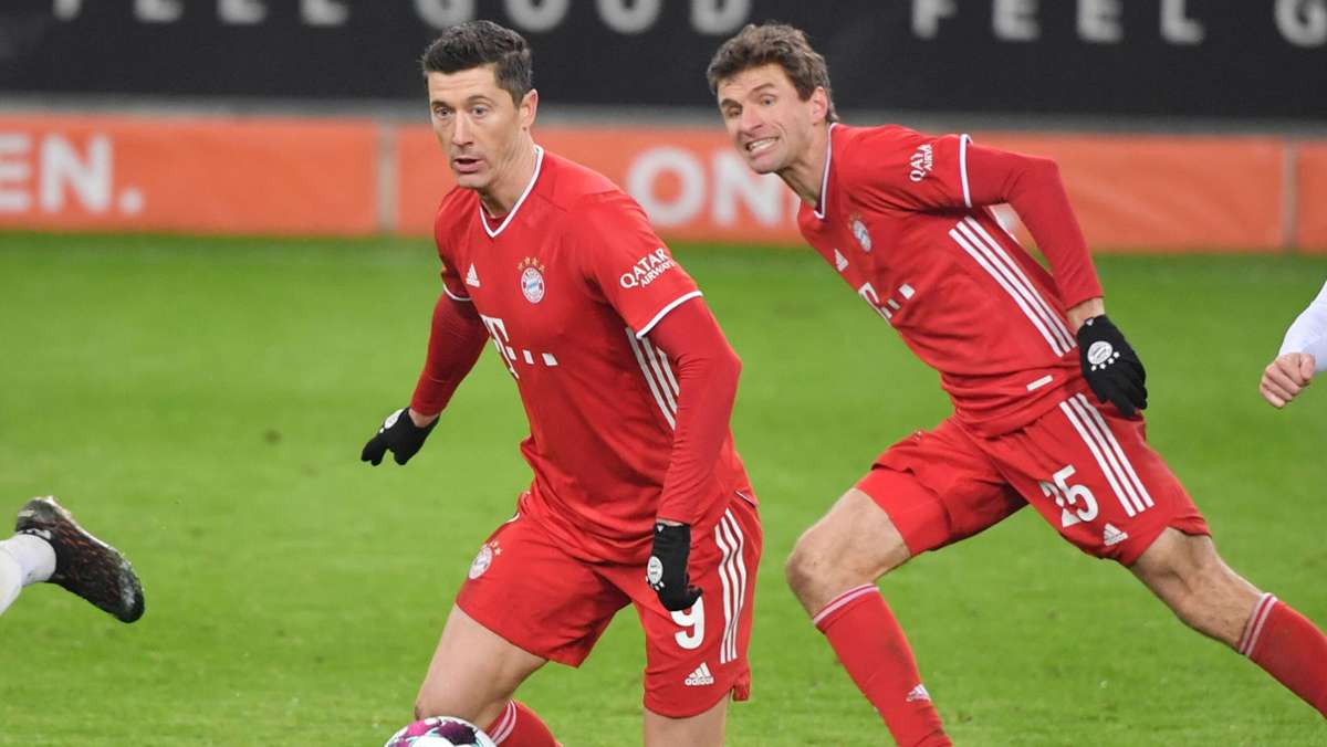 FC Bayern München gegen SC Freiburg: Lewandowski und Müller führen Bayern zum 2:1