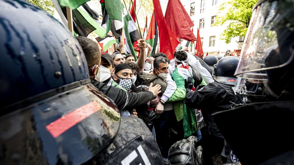 Berlin: Polizei verfolgt antisemitische Parolen bei Demonstration