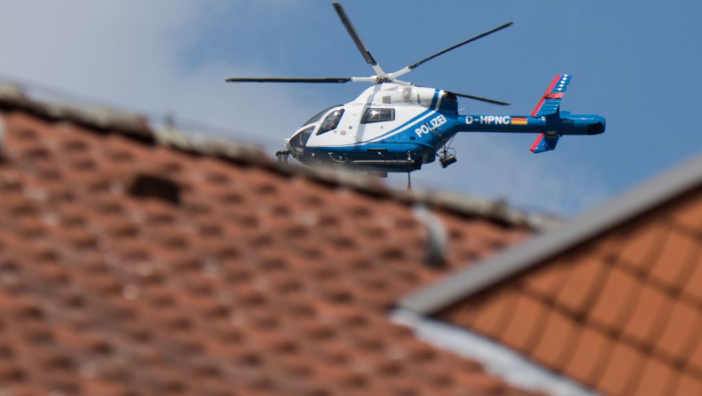 Stuttgart-Stammheim: Polizei sucht mit Hubschrauber nach vermisstem Mann